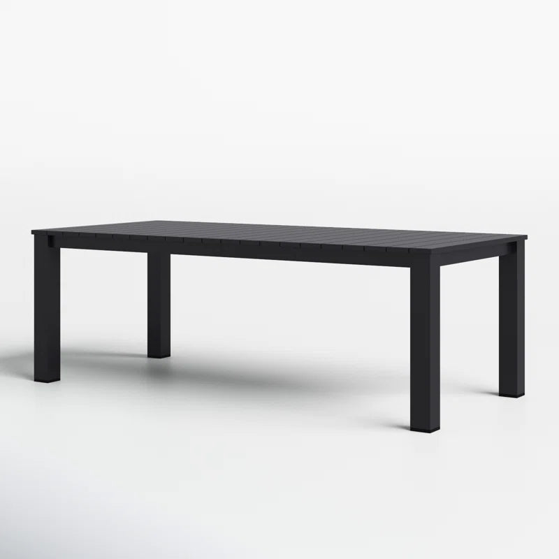 Ammelie Rectangular Aluminum Outdoor Patio Dining Table