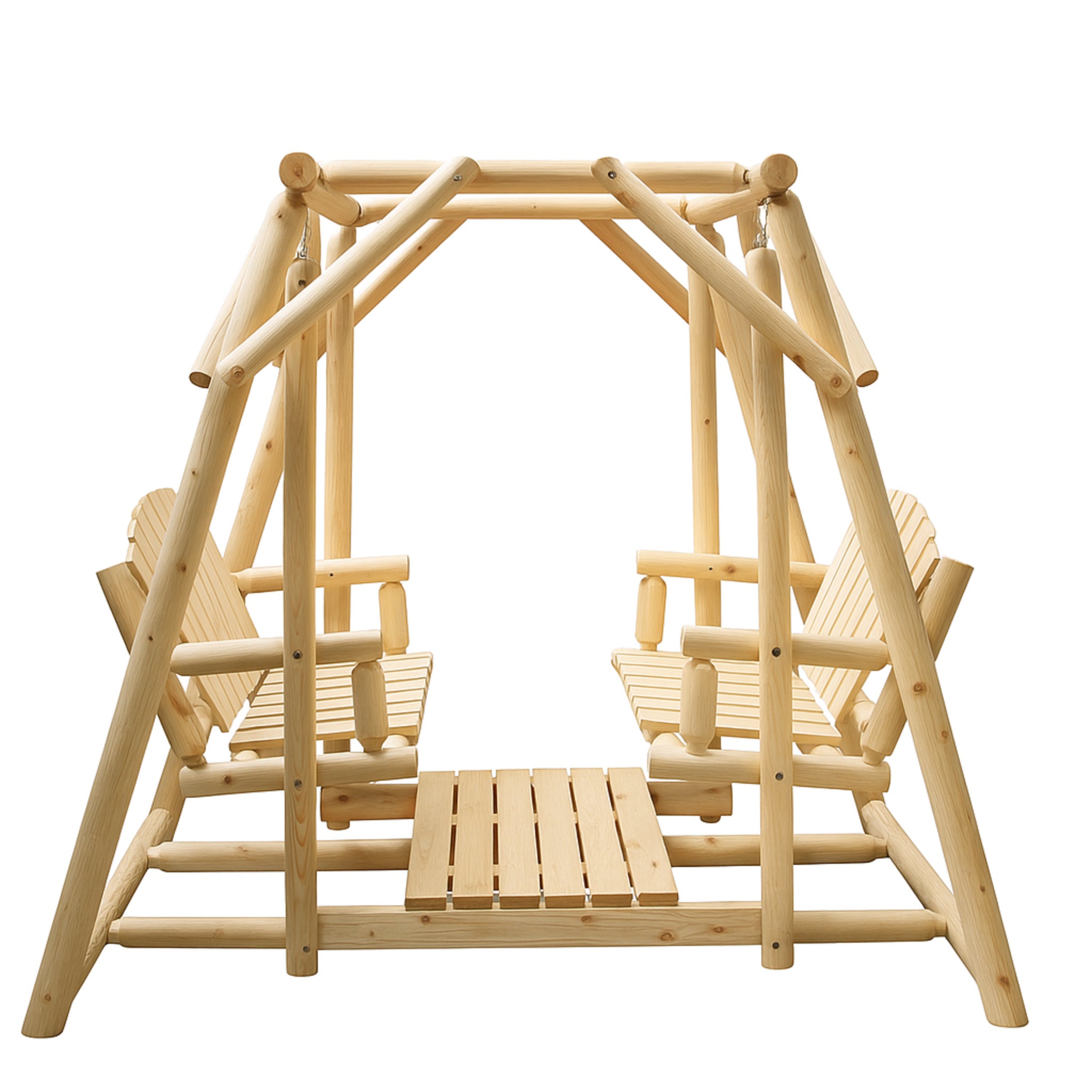 Double Benches Swing for Patio