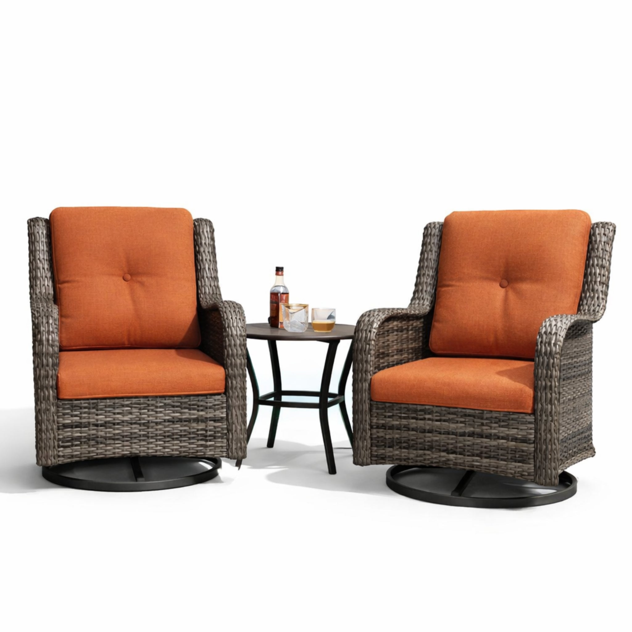Tapan 2 - Person Patio Conversation Sets with Cushions
