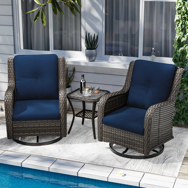 Tapan 2 - Person Patio Conversation Sets with Cushions
