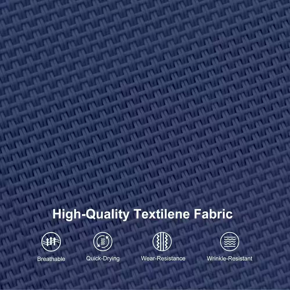 Oversized Outdoor Chaise Lounge Metal Beach Pool Sunbathing Lawn Lounger Recliner Chair