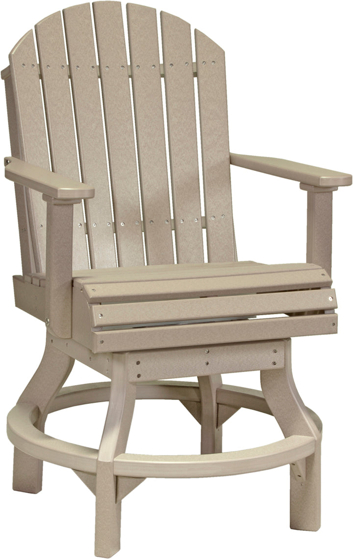 Deluxe Poly 41" square table set featuring a light tan color, sturdy HDPE construction, and classic slatted design.