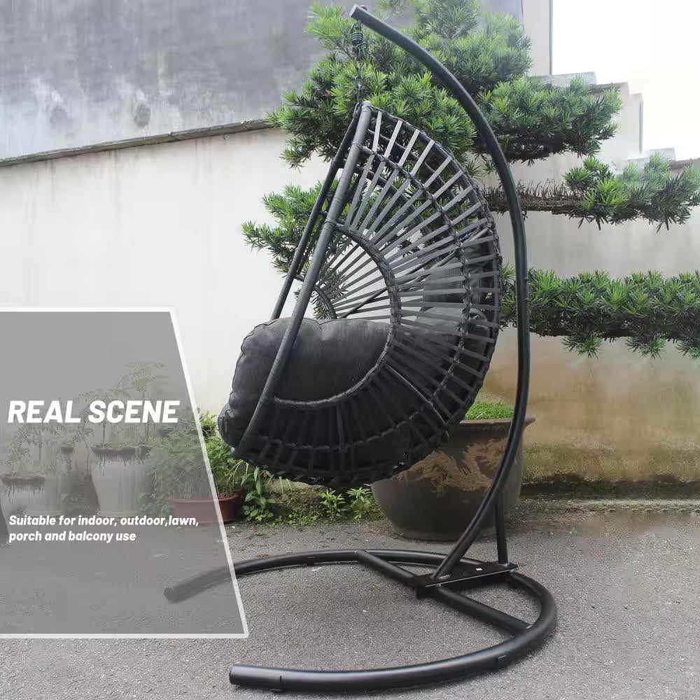 Wicker Luxury Patio Outdoor Swing Egg Chair Swing Chair Hanging Chair Lounge Chair