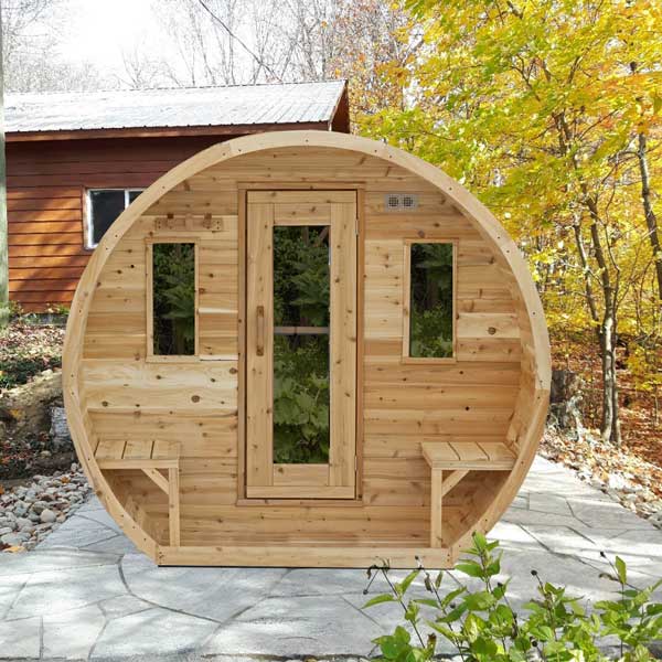 Leisurecraft CT Elation 4-Person Barrel Sauna