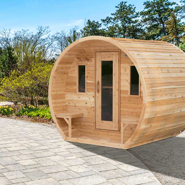 Leisurecraft CT Elation 4-Person Barrel Sauna