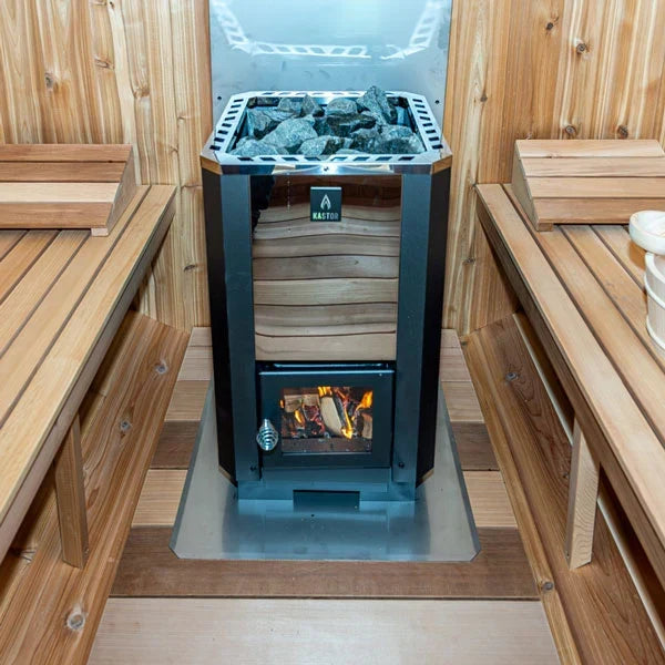 Leisurecraft CT Georgian 6-Person Outdoor Sauna with Changeroom
