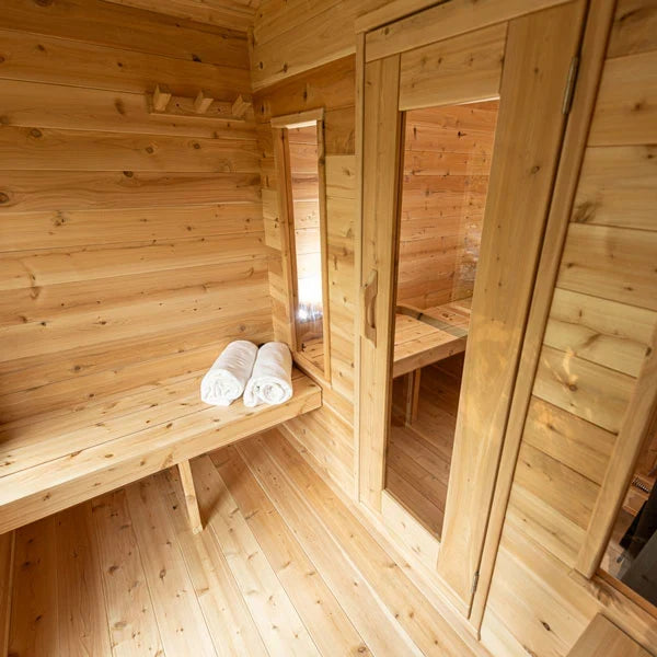 Leisurecraft CT Georgian 6-Person Outdoor Sauna with Changeroom