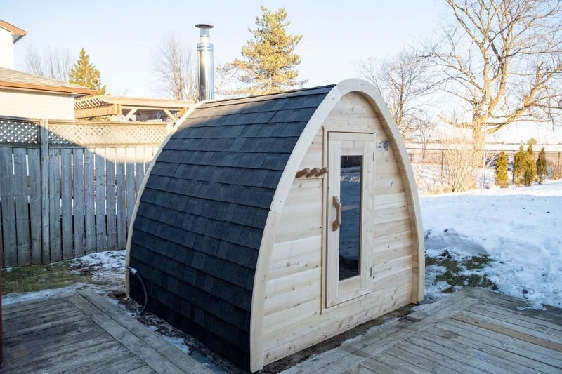 Leisurecraft CT Mini Pod 4-Person Outdoor Sauna