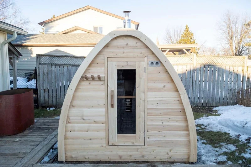 Leisurecraft CT Mini Pod 4-Person Outdoor Sauna