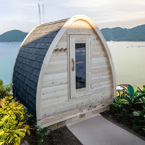 Leisurecraft CT Mini Pod 4-Person Outdoor Sauna
