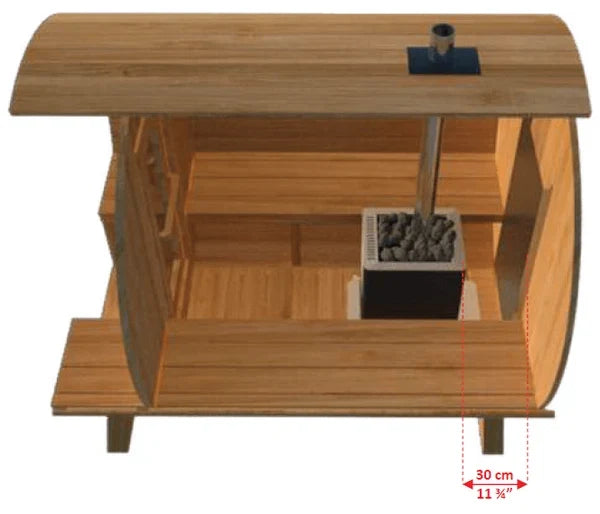 Leisurecraft CT Serenity 6-Person Barrel Sauna