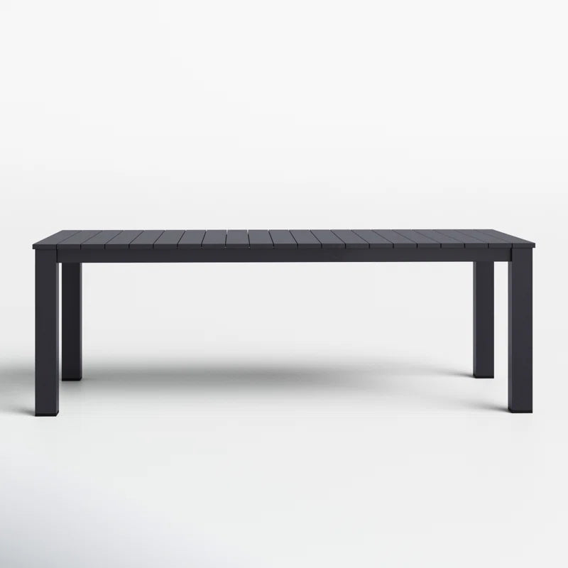 Ammelie Rectangular Aluminum Outdoor Patio Dining Table
