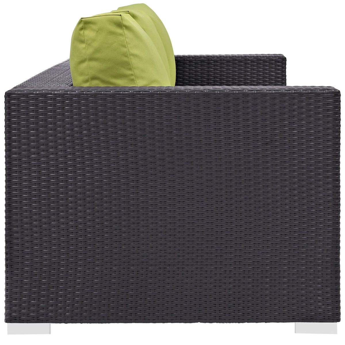 Convene Outdoor Patio Sofa in Espresso Peridot