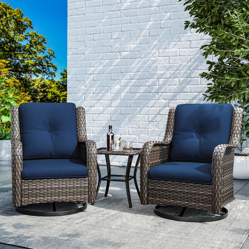 Tapan 2 - Person Patio Conversation Sets with Cushions
