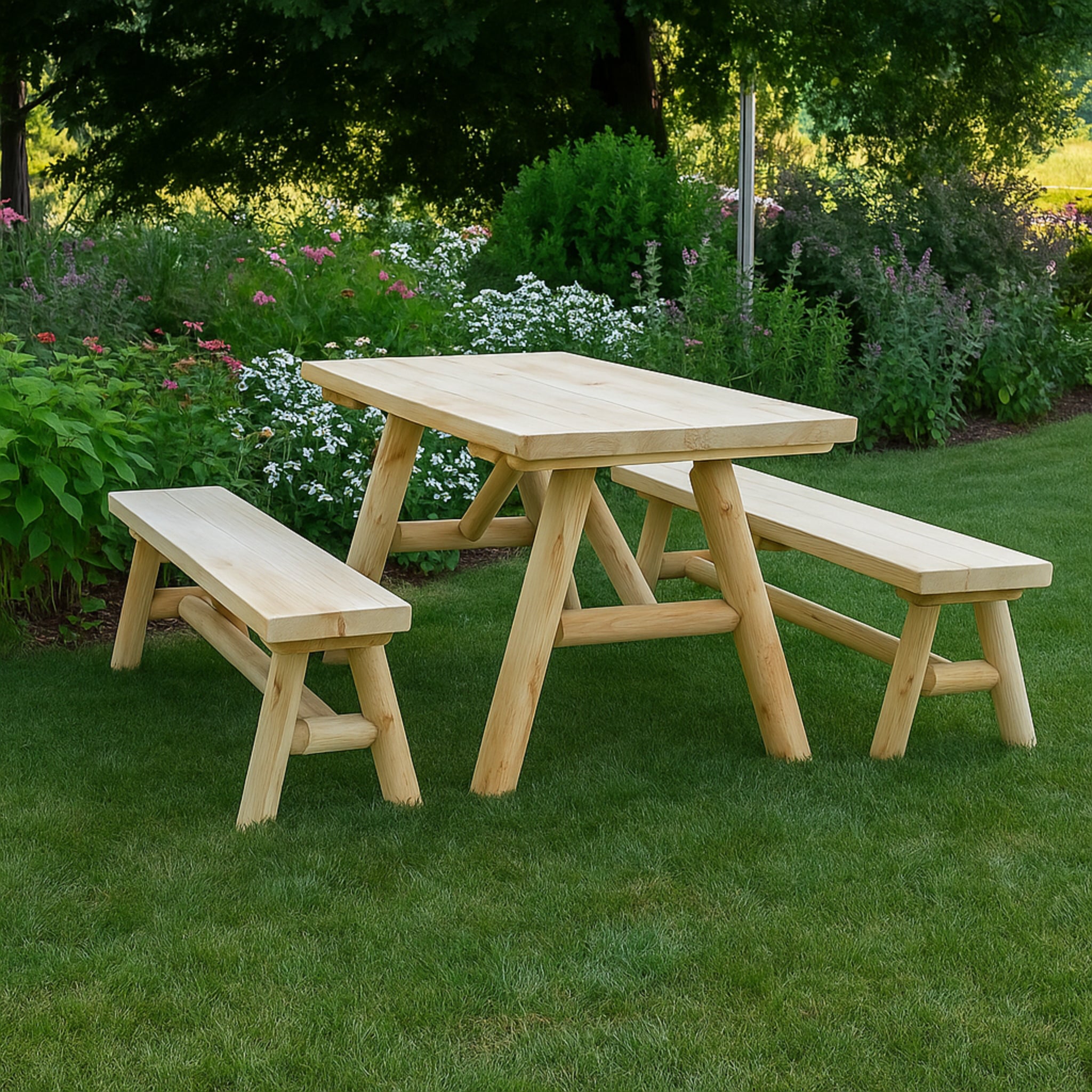 Solid Wood Farmhouse Dining Table