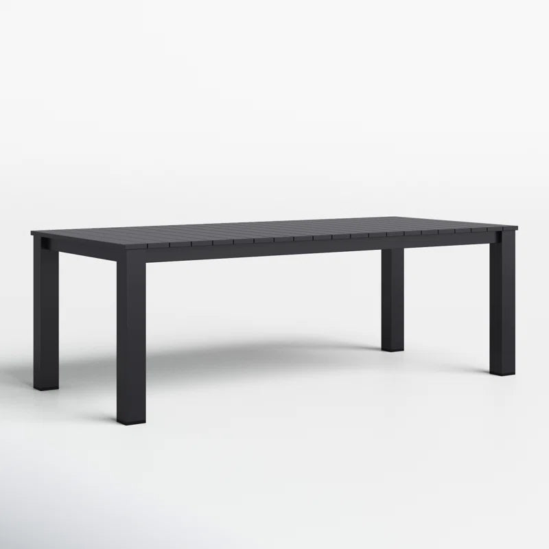 Ammelie Rectangular Aluminum Outdoor Patio Dining Table