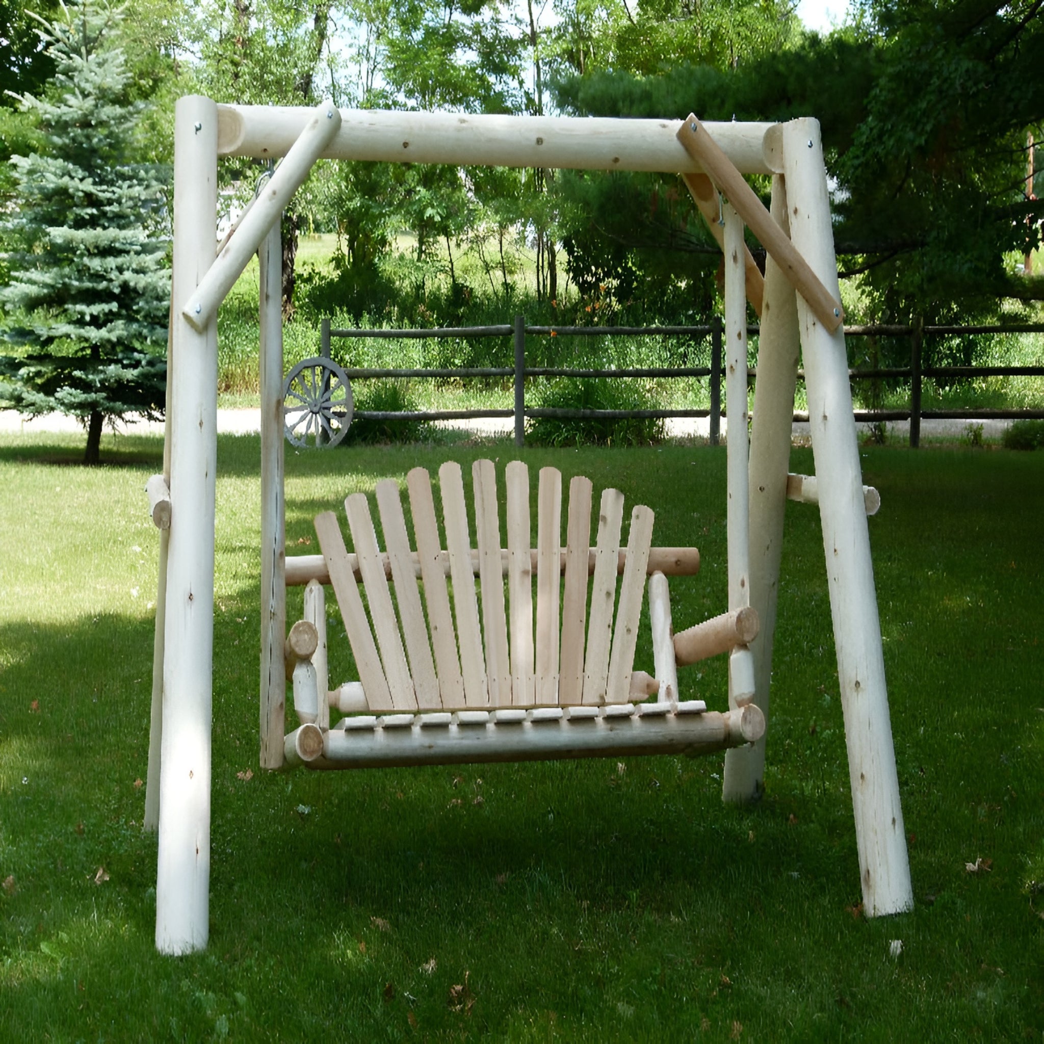 Handcrafted Patio Wooden Swing