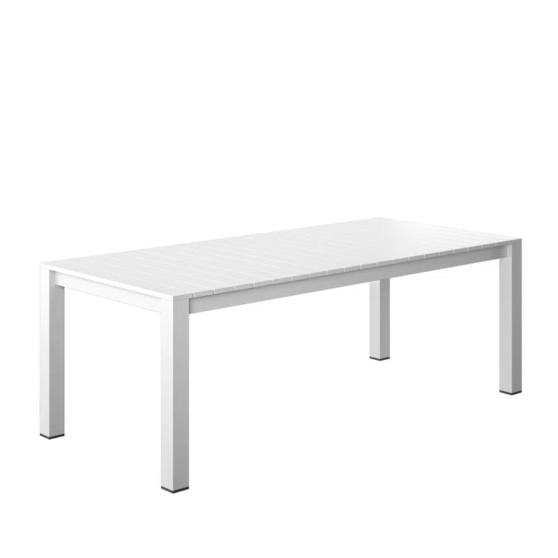 Ammelie Rectangular Aluminum Outdoor Patio Dining Table