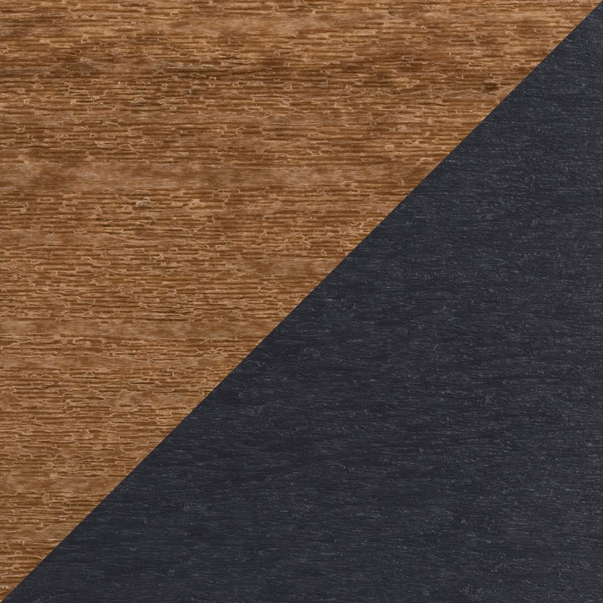 Rectangle table set features a two-tone design with a wood-like texture in warm brown and dark gray.