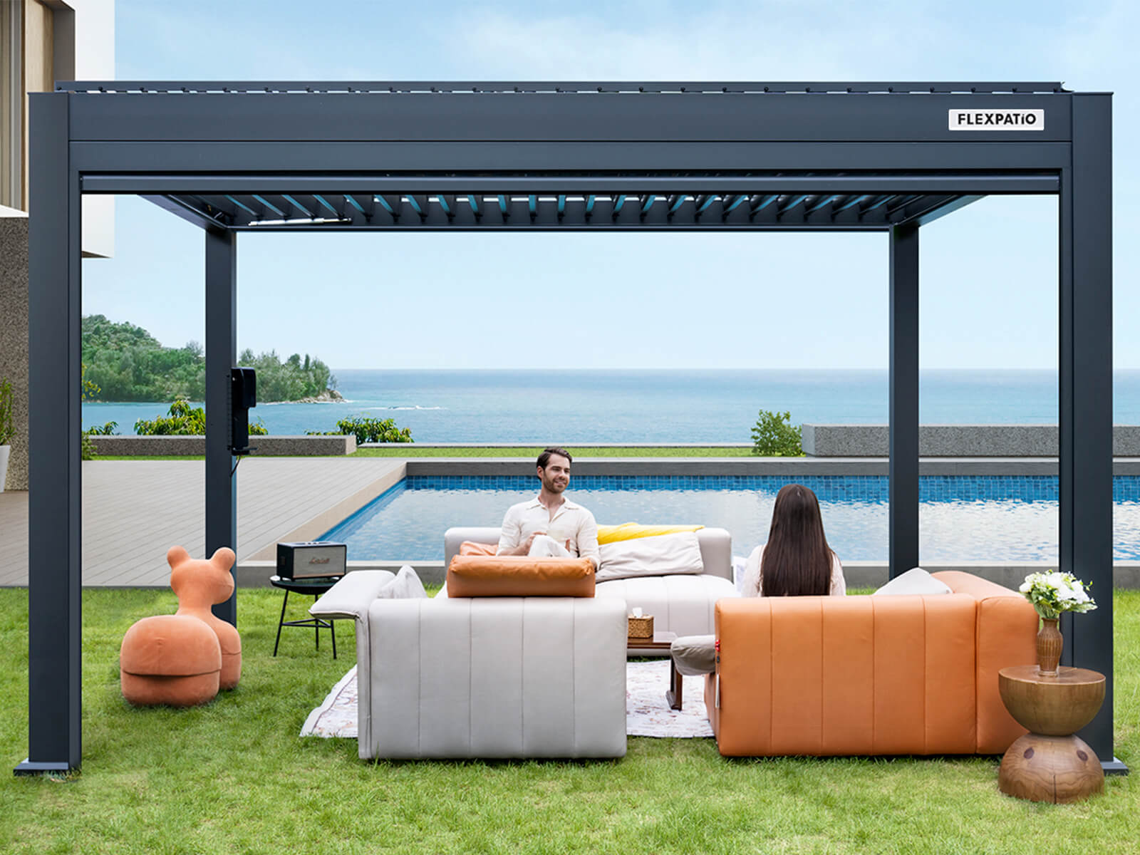 FlexPatio POWER+ Motorized Pergola