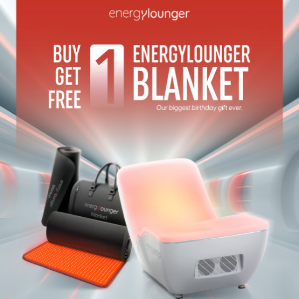EnergyLounger + EnergyLounger Blanket Anniversary Offer