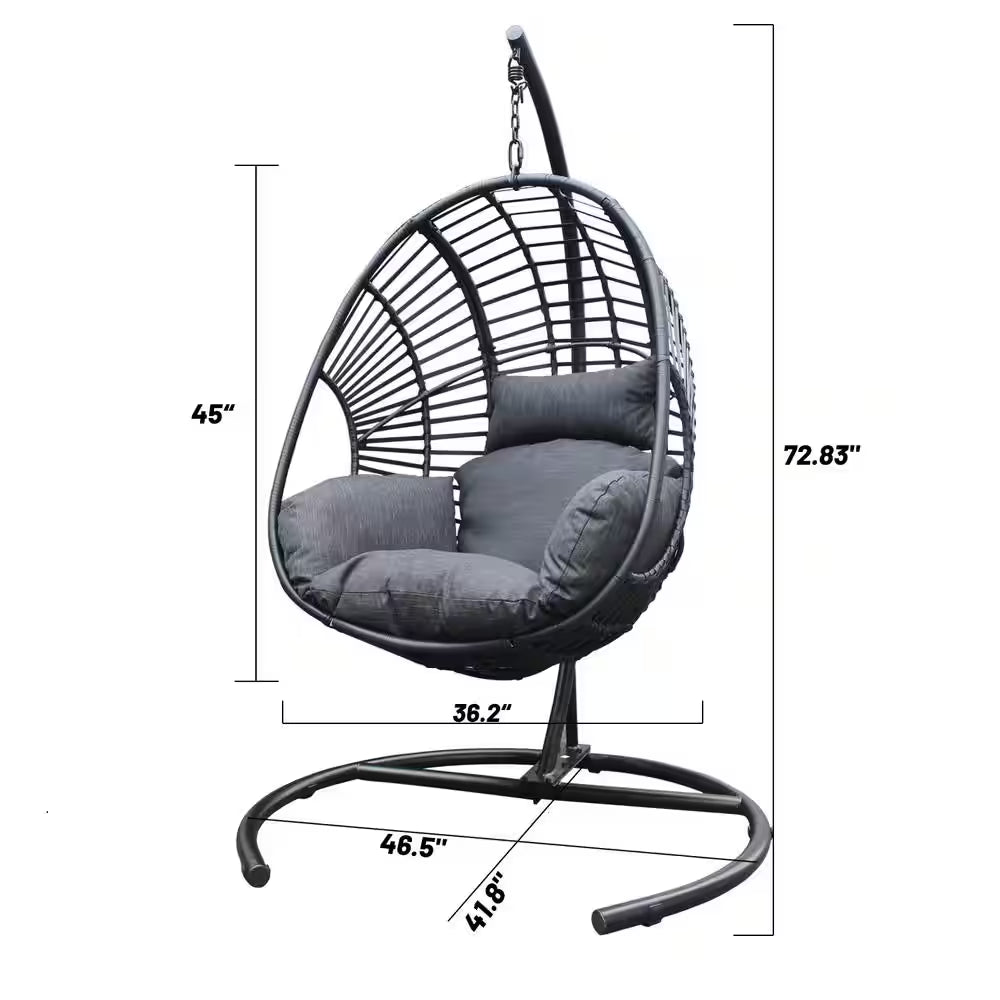 Wicker Luxury Patio Outdoor Swing Egg Chair Swing Chair Hanging Chair Lounge Chair