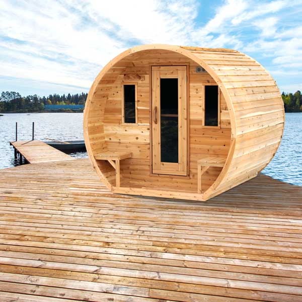 Leisurecraft CT Elation 4-Person Barrel Sauna