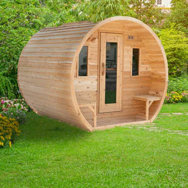 Leisurecraft CT Elation 4-Person Barrel Sauna
