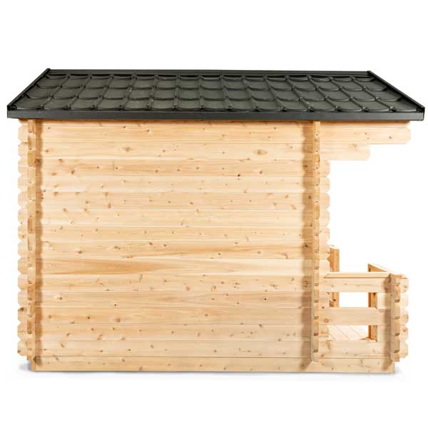 Leisurecraft CT Georgian 6-Person Outdoor Sauna with Porch