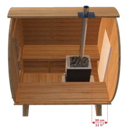 Leisurecraft CT Harmony 4-Person Barrel Sauna