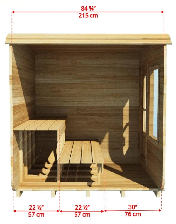 Leisurecraft CT Luna 4-Person Cube Sauna