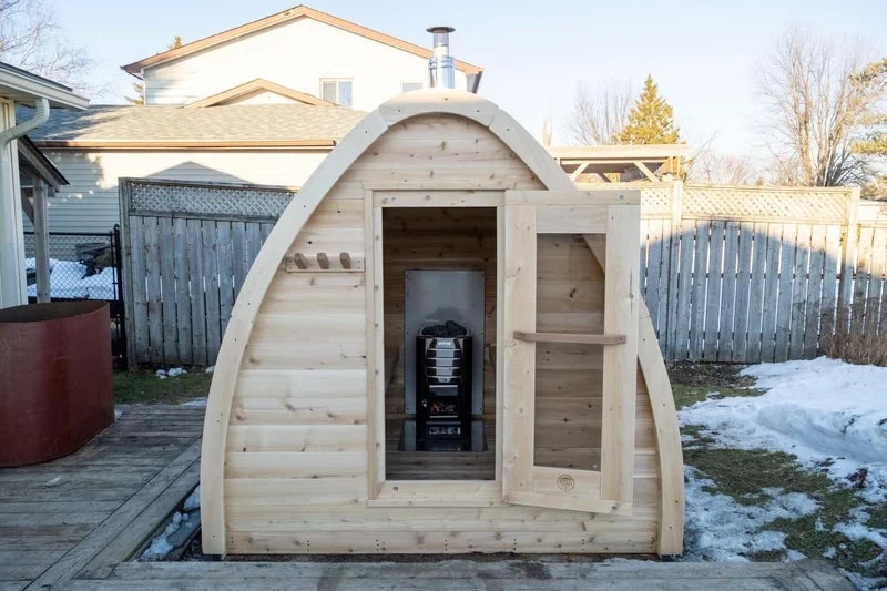 Leisurecraft CT Mini Pod 4-Person Outdoor Sauna