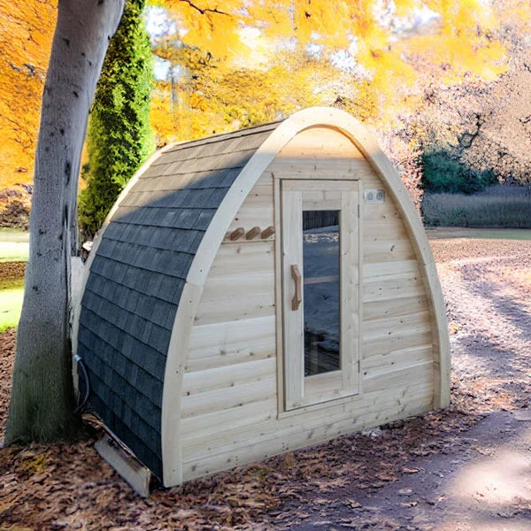 Leisurecraft CT Mini Pod 4-Person Outdoor Sauna