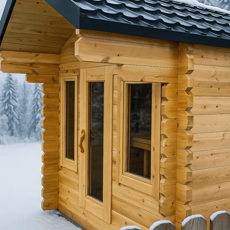 Leisurecraft CT Palmer 6-Person Cabin Outdoor Sauna