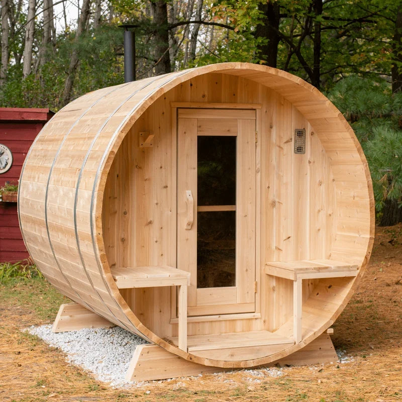 Leisurecraft CT Serenity 6-Person Barrel Sauna
