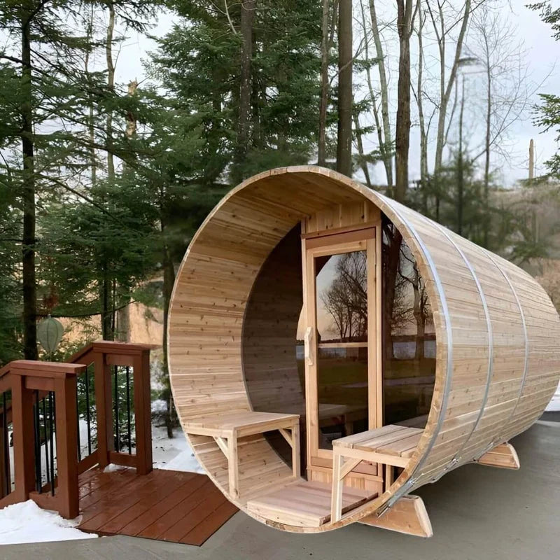 Leisurecraft CT Serenity MP 4-Person Barrel Sauna