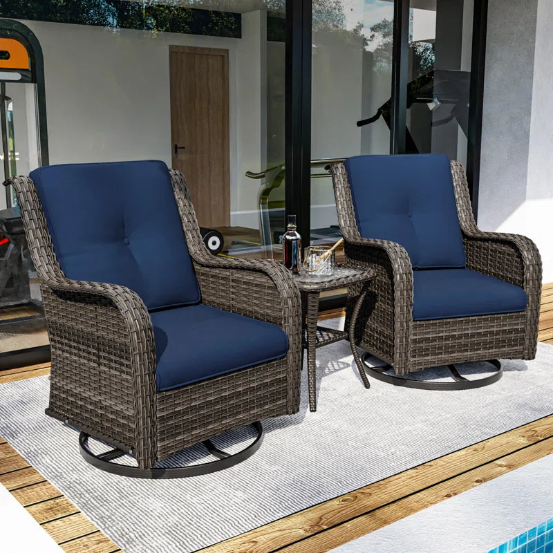 Tapan 2 - Person Patio Conversation Sets with Cushions