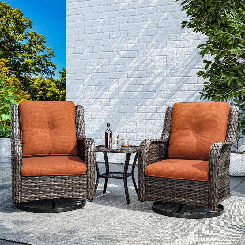 Tapan 2 - Person Patio Conversation Sets with Cushions
