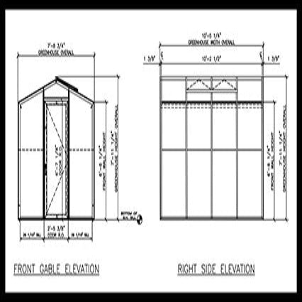 Palmetto Greenhouse 8' x 10'